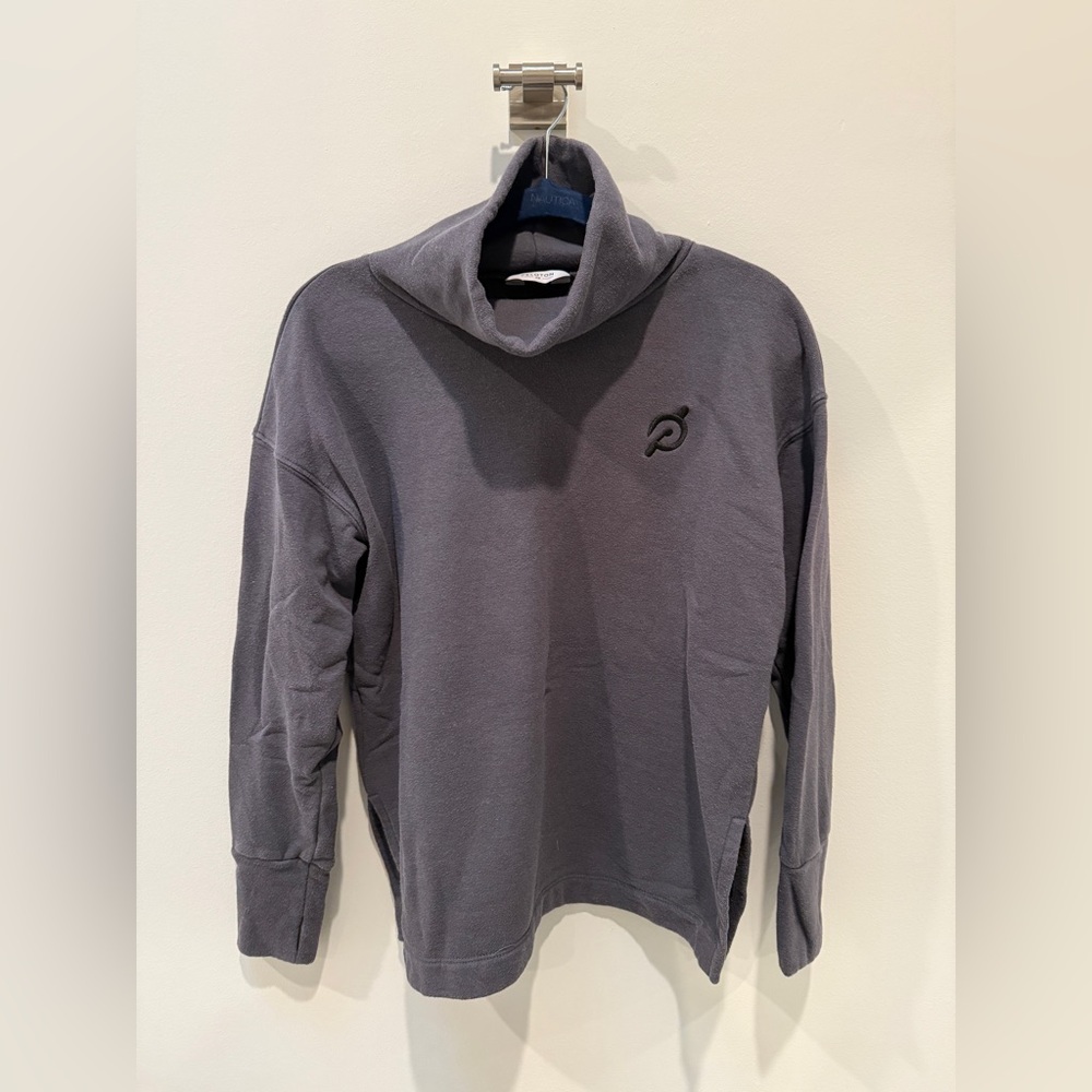 Peloton Gray Cowl Neck Pullover - image 1